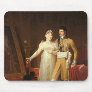 Porträt von Jerome Bonaparte und seine Ehefrau Mousepad