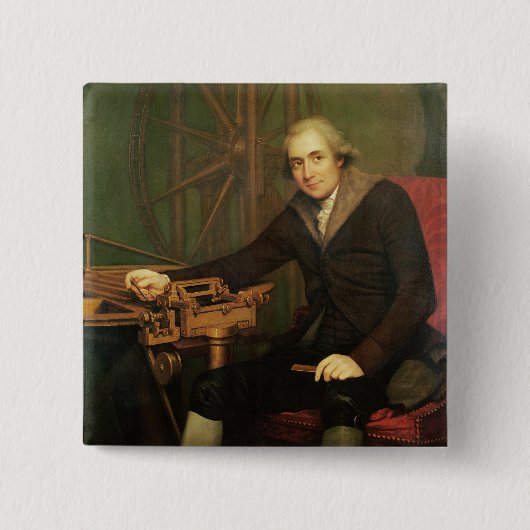 Porträt von Jesse Ramsden (1735-1800) (Öl auf canv Button (Vorderseite)