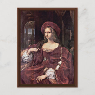 Porträt von Joanna von Aragon von Raffael Postkarte