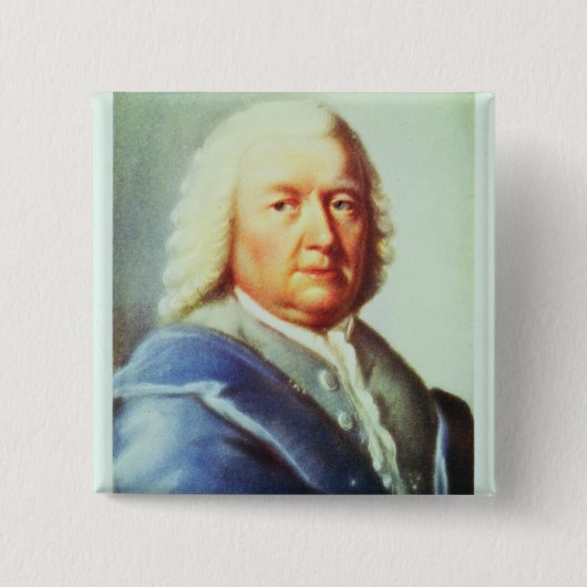 Porträt von Johann Sebastian Bach Button (Vorderseite)
