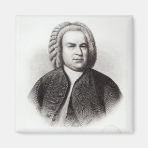Porträt von Johann Sebastian Bach Magnet