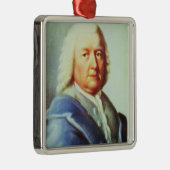 Porträt von Johann Sebastian Bach Ornament Aus Metall (Rechts)