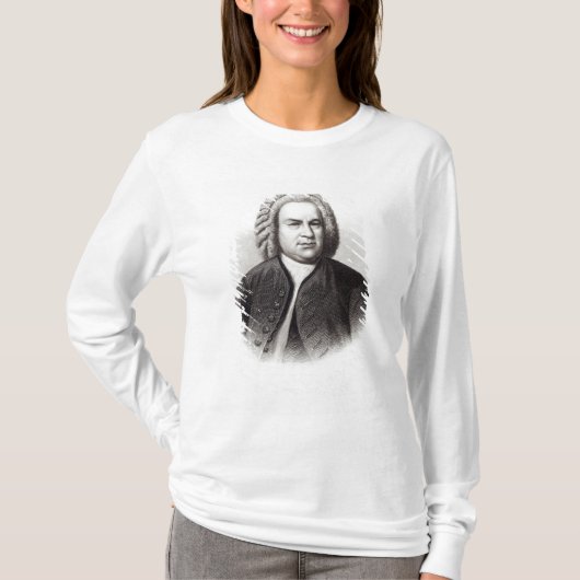 Porträt von Johann Sebastian Bach T-Shirt (Vorderseite)