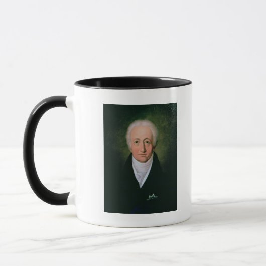 Porträt von Johann Wolfgang von Goethe, 1818 Tasse (Links)