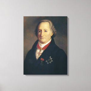 Porträt von Johann Wolfgang von Goethe Leinwanddruck