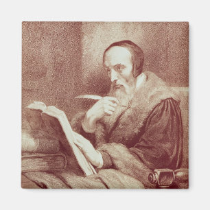 Porträt von Johannes Calvin (1509-1564) (Stich) Magnet