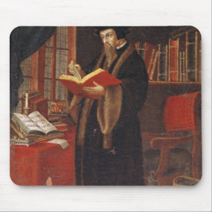 Porträt von Johannes Calvin Mousepad