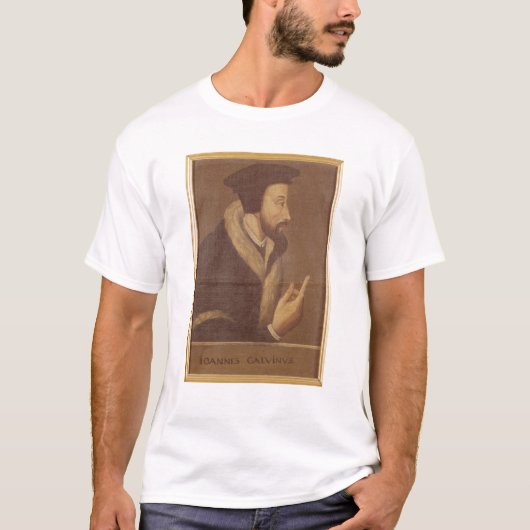 Porträt von Johannes Calvin T-Shirt (Vorderseite)