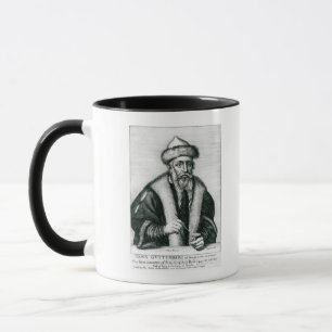 Porträt von Johannes Gutenberg Tasse
