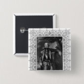 Porträt von John-Arten, Marquis von Granby Button (Vorne & Hinten)