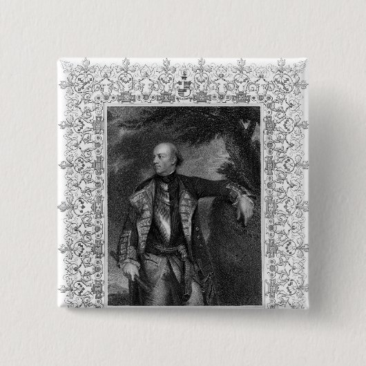 Porträt von John-Arten, Marquis von Granby Button (Vorderseite)