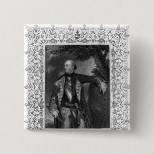 Porträt von John-Arten, Marquis von Granby Button