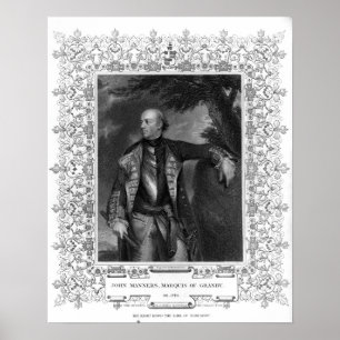 Porträt von John-Arten, Marquis von Granby Poster