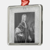 Porträt von John Campbell Silbernes Ornament (Links)
