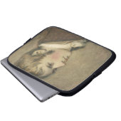 Porträt von John Constable (1776-1837) alterte Laptopschutzhülle (Vorne Knopf)