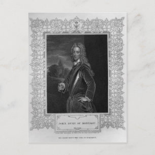 Porträt von John Duke von Montagu Postkarte