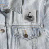 Porträt von John Milton (1608-74) graviert durch Button (Beispiel)