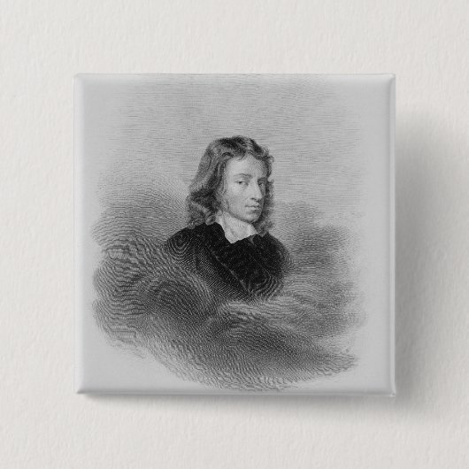 Porträt von John Milton (1608-74) graviert durch Button (Vorderseite)