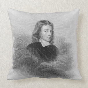 Porträt von John Milton (1608-74) graviert durch Kissen