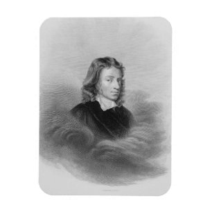 Porträt von John Milton (1608-74) graviert durch Magnet