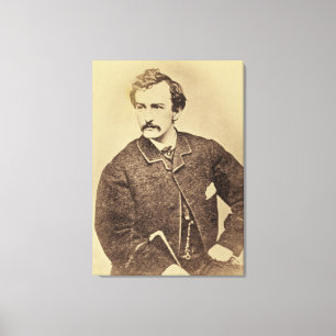 Porträt von John Wilkes Booth   1861-65 Leinwanddruck
