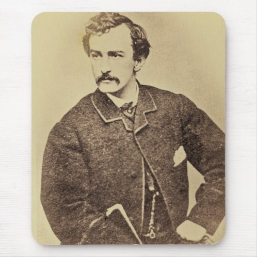 Porträt von John Wilkes Booth | 1861-65 Mousepad (Vorne)