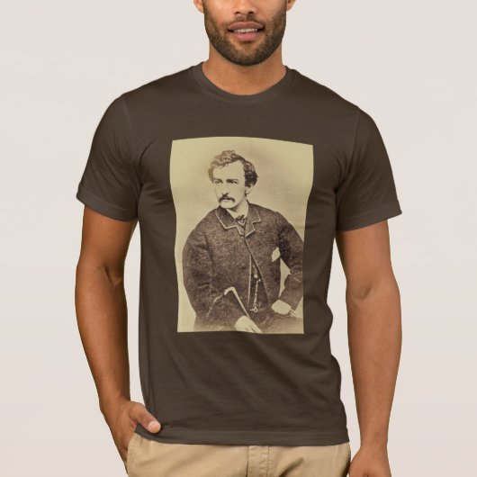 Porträt von John Wilkes Booth | 1861-65 T-Shirt (Vorderseite)