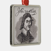 Porträt von John Winthrop Silbernes Ornament (Rechts)