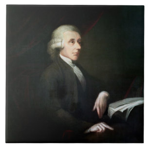 Porträt von Joseph Priestley (1733-1804) (Öl auf Fliese