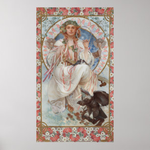 Porträt von Josephine Crane-Bradley als Slavia von Poster