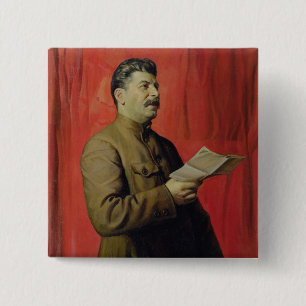 Porträt von Josif Stalin, 1933 Button