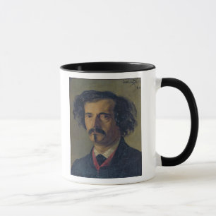 Porträt von Jules Barbey d'Aurevilly 1860 Tasse