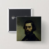 Porträt von Jules Valles c.1861 Button (Vorne & Hinten)