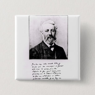 Porträt von Jules Verne Button