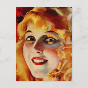 Porträt von June Caprice Postkarte
