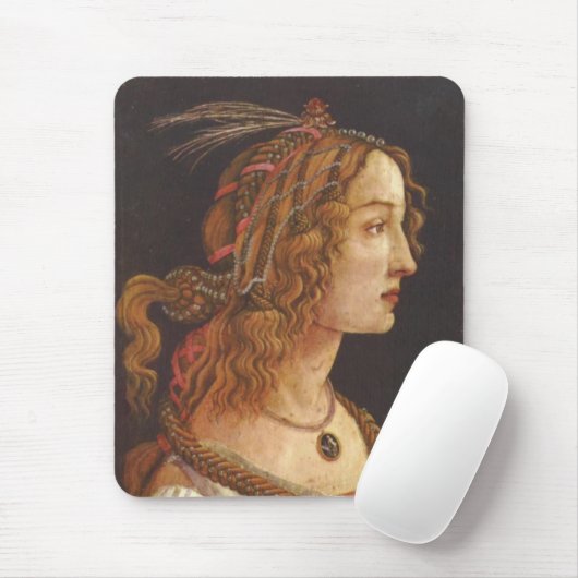 Porträt von junger Simonetta Vespucci Mousepad (Mit Mouse)