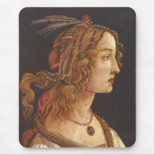 Porträt von junger Simonetta Vespucci Mousepad