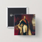 Porträt von Kaiser Napoleon III von Frankreich Button (Vorne & Hinten)
