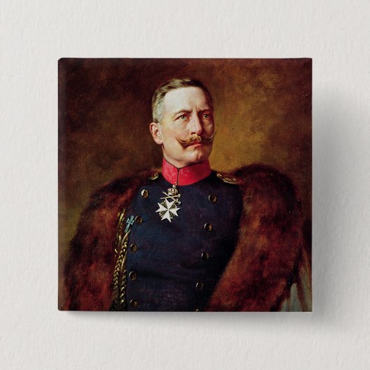 Porträt von Kaiser Wilhelm Ii Button (Vorderseite)
