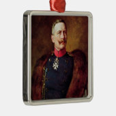 Porträt von Kaiser Wilhelm Ii Ornament Aus Metall (Rechts)
