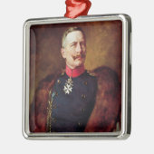 Porträt von Kaiser Wilhelm Ii Ornament Aus Metall (Links)