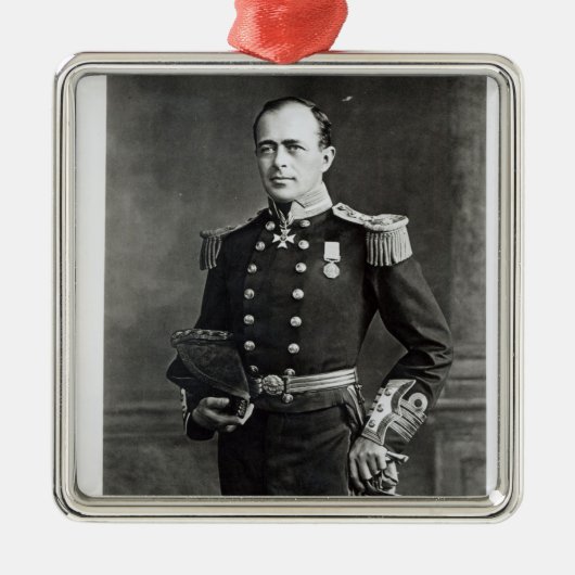 Porträt von Kapitän Robert Falcon Scott Ornament Aus Metall (Vorne)