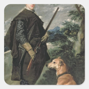 Porträt von KardinalInfante Ferdinand Quadratischer Aufkleber