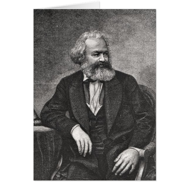 Porträt von Karl Marx 1857 (Vorne)