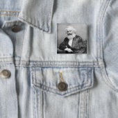 Porträt von Karl Marx Button (Beispiel)