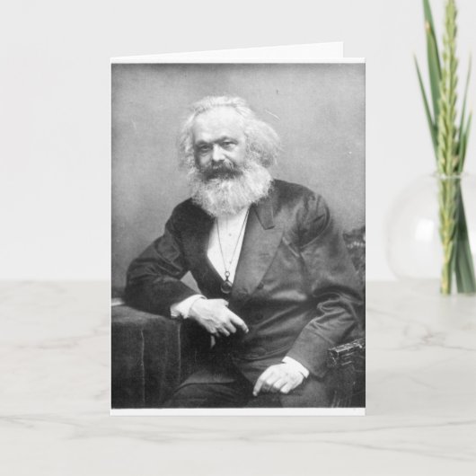 Porträt von Karl Marx Karte (Vorderseite)
