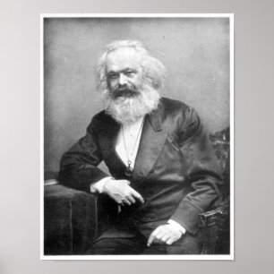 Porträt von Karl Marx Poster