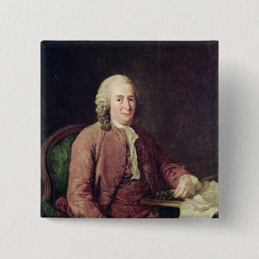 Porträt von Karl von Linnaeus Button (Vorderseite)