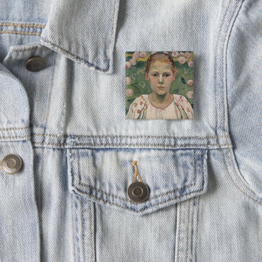 Porträt von Kathe von Bach | im Garten Button (Beispiel)