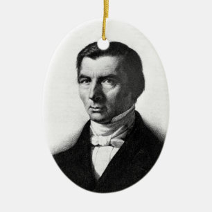 Porträt von klassischem liberalem Frederic Bastia Keramik Ornament